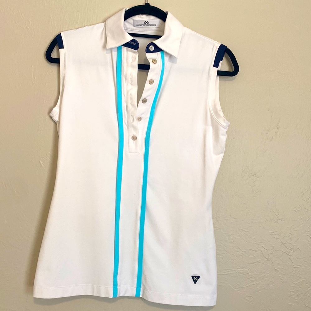 Walter Genuin Women’s Golf Polo Top White Size M
